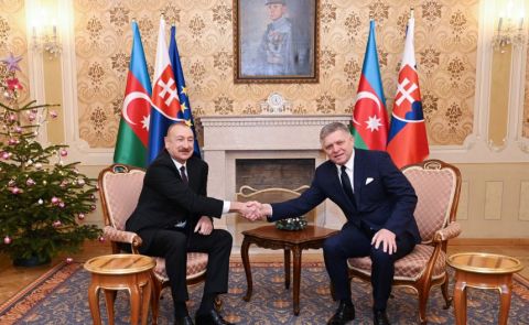 Aliyev Holds High-Level Meetings with Slovak Officials; Bilateral Agreements Signed