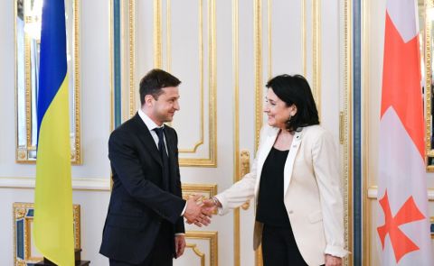 Zourabichvili and Zelensky agree on working on a joint strategy to combat Russian occupation