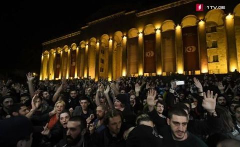 Massenproteste in Georgien